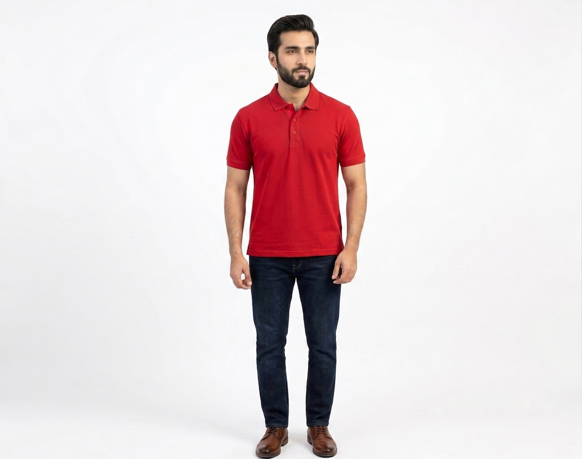 Men's Premium Solid Classic Polo Shirt - Image 2