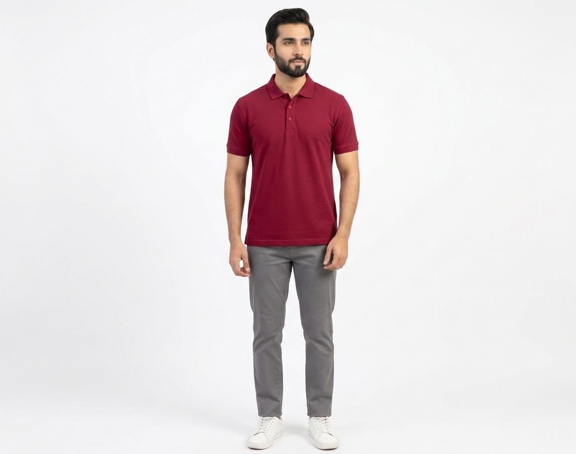 Men's Premium Solid Classic Polo Shirt