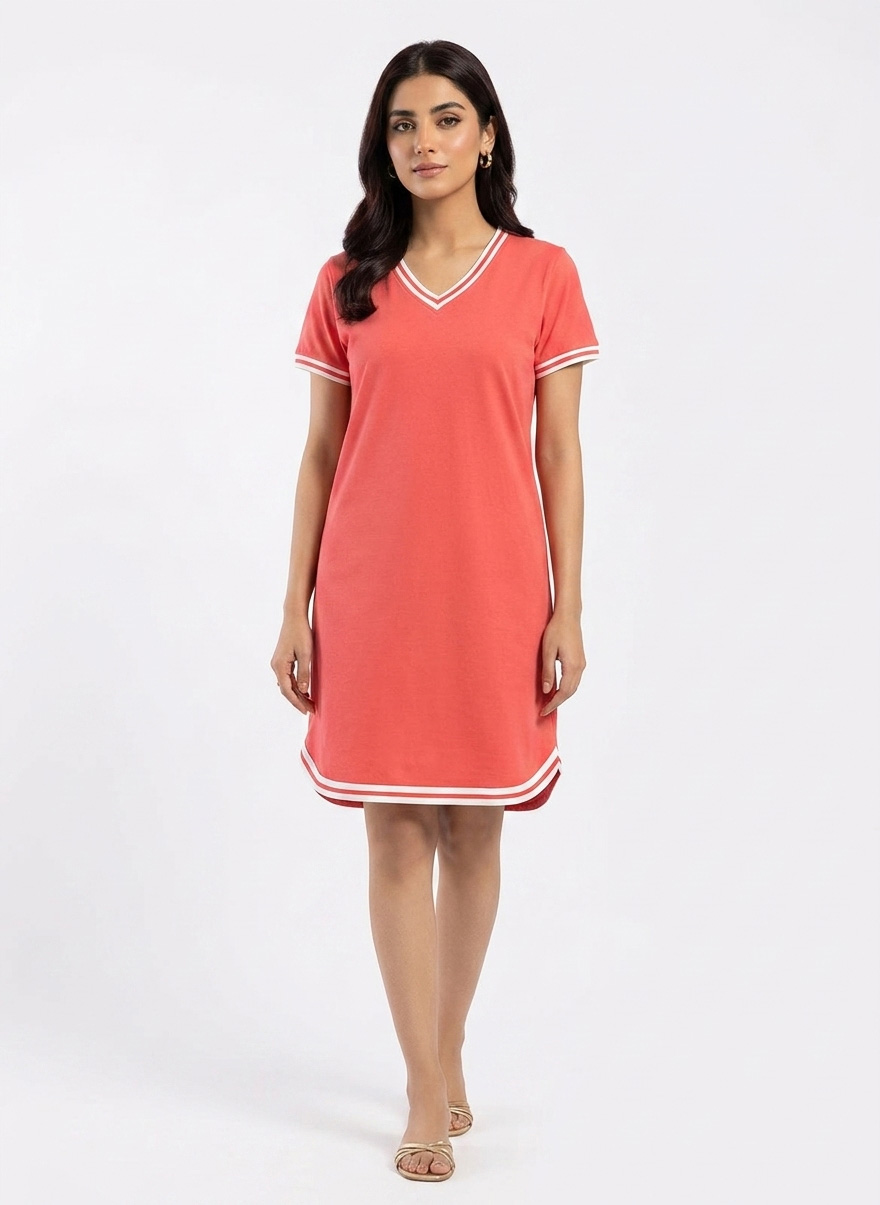 Women's Premium V-Neck T-Shirt Dress