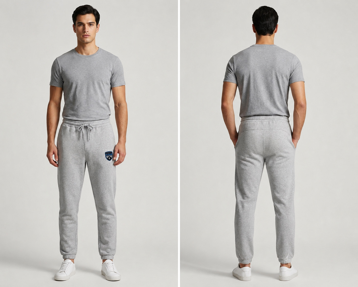 Men's Premium Gray Slim Fit Fleece Trouser