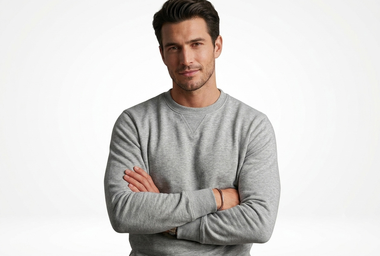 Men's Premium Crew Neck Sweatshirt - Image 4