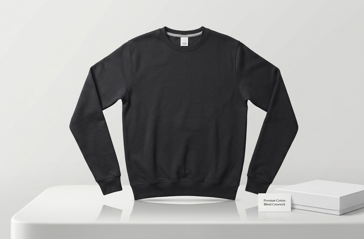 Men's Premium Minimalist Crew Neck Sweatshirt - Image 4