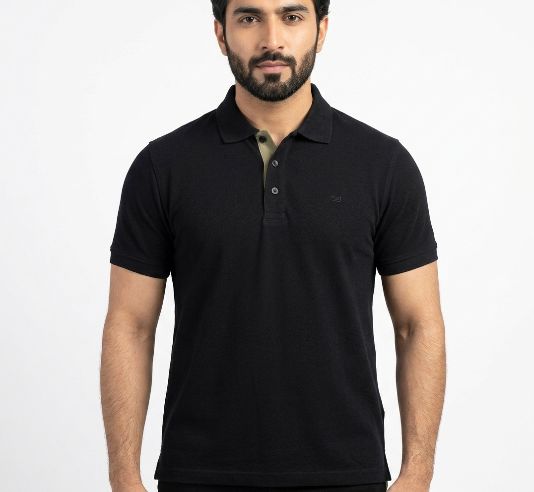 Men's Premium Contrast-Placket Polo Shirt - Image 4