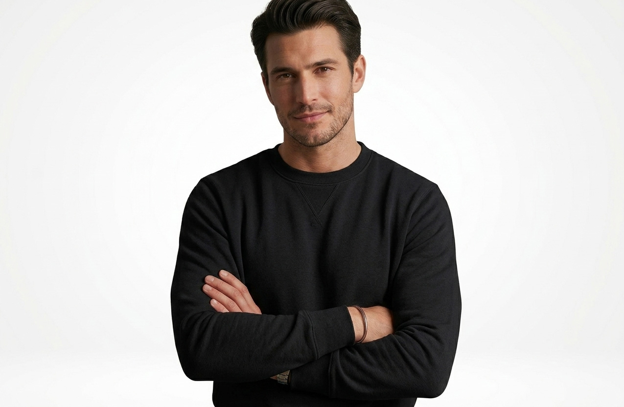 Men's Premium Crew Neck Sweatshirt - Image 5